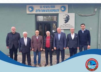Erdek Ticaret Odası Yönetim Kurulu Başkanımız Turan GÜN,Meclis Başkanımız Yaşar LAFÇI, Yönetim Kurulu Üyelerimiz Murat GÜLMÜŞ ve Hüseyin UZ, 162 sayılı Erdek Zeytin Tarım Satış Kooperatifi Başkanı Sn.Abdullah ŞENOL ve yönetimine ziyarette bulundular.