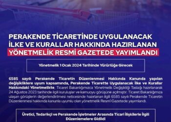 PERAKENDE TİCARETİNDE UYGULANACAK İLKE VE KURALLAR HAKKINDA HAZIRLANAN YÖNETMELİK RESMİ GAZETEDE YAYIMLANDI