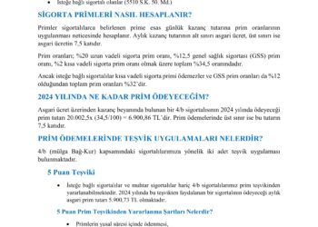 4/b Sigorta Primleri Hakkında Bilgilendirme