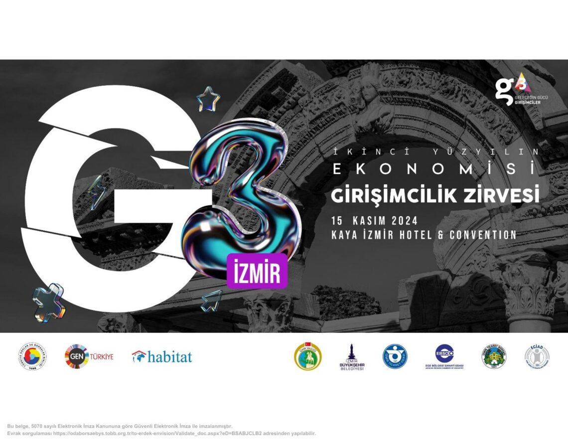 G3 Forum Girişimcilik Zirvesi 15 Kasım’da İzmir’de yapılacak