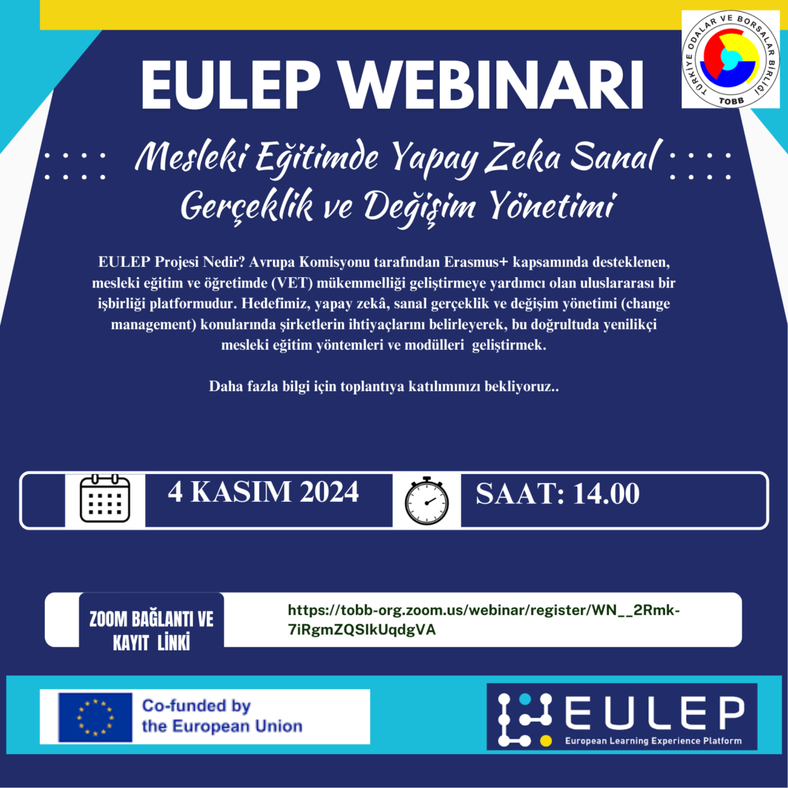 EULEP Mesleki Mükemmeliyet Merkezleri Projesi Bilgilendirme Toplantısı