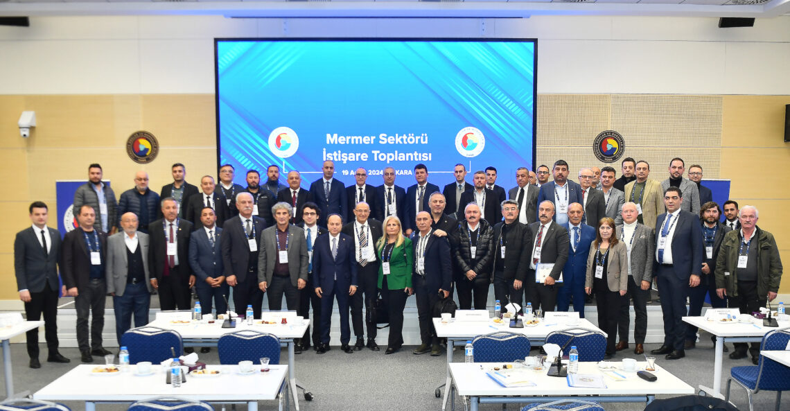 Türkiye Odalar ve Borsalar Birliğinde Mermer sektörü istişare için toplandı
