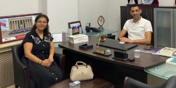 TOBB 18 Eylül Ortaokulu Müdürü Hilal Gökdenizden Erdek Ticaret Odası’na Ziyaret