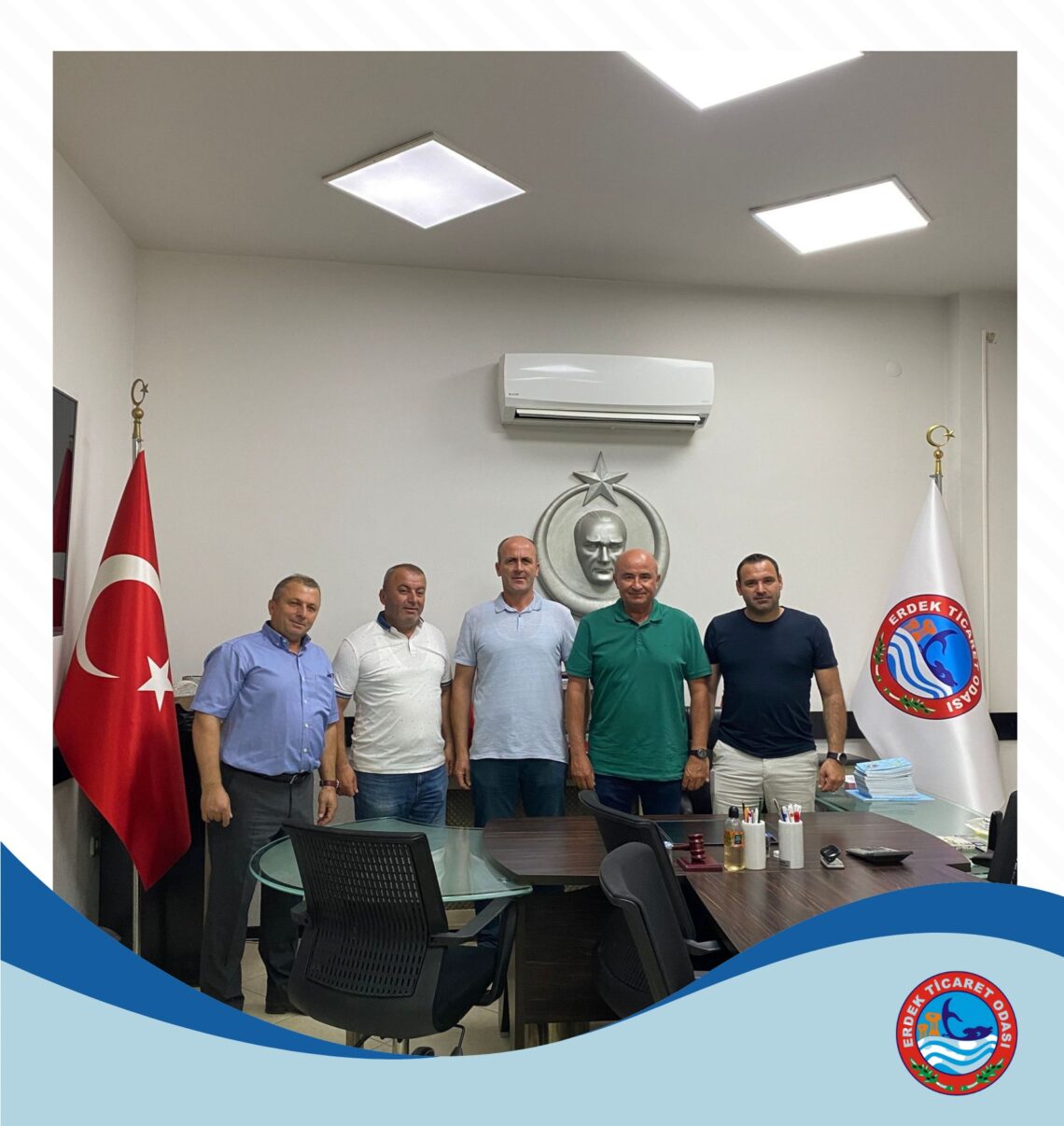 Erdek Ziraat Odası Başkanı Sn.Mustafa SAÇIL ve ekibine Odamızı nazik ziyaretleri için teşekkür ederiz.