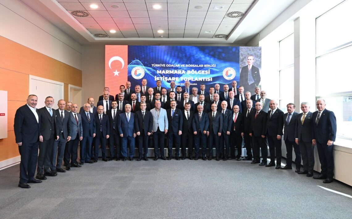 Türkiye Odalar ve Borsalar Birliği (TOBB) Marmara Bölgesi İstişare Toplantısı, TOBB Başkanı M. Rifat Hisarcıklıoğlu’nun Ev Sahipliğinde, Marmara Bölgesi Oda ve Borsa Başkanlarının Katılımıyla TOBB İkiz Kuleler’de Gerçekleştirildi.​​