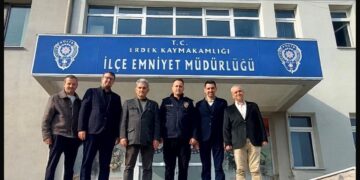 İlçe Emniyet Müdürlüğüne Yeni Atanan Emniyet Müdürümüze Ziyaret