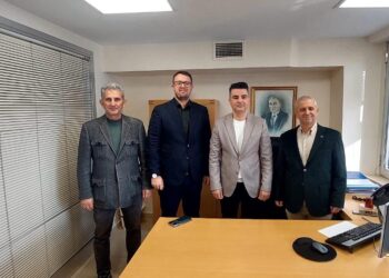 İş Bankası Erdek Şubesi’ne  Yeni Atanan Şube Müdürüne Ziyaret