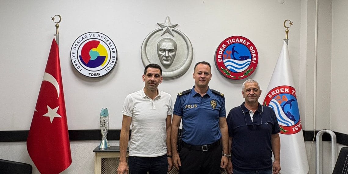 Erdek İlçe Emniyet Müdürü Faruk Bağcı Odamızı Ziyaret Etti.